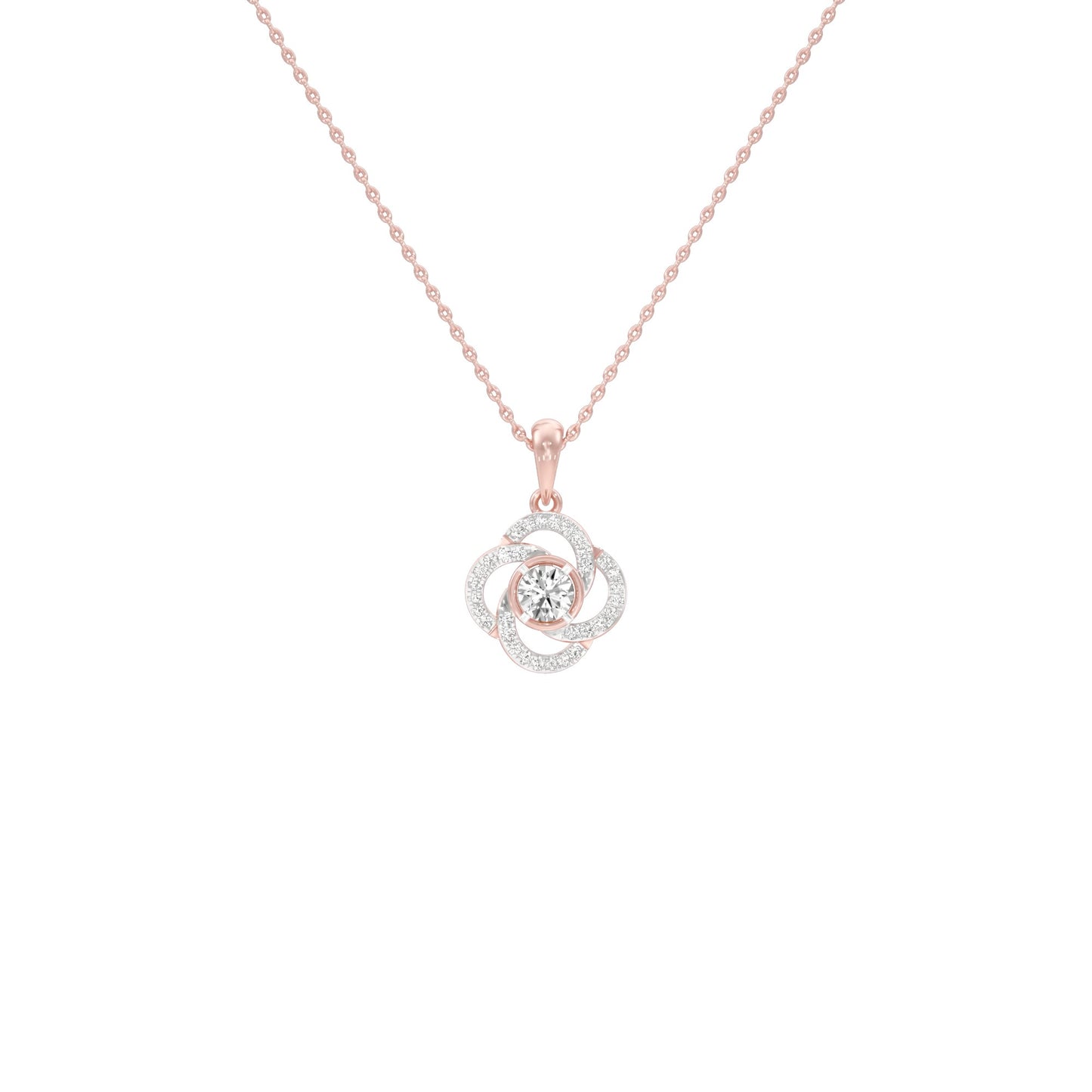 Stellar Diamond Pendant 18 KT / Rose Gold