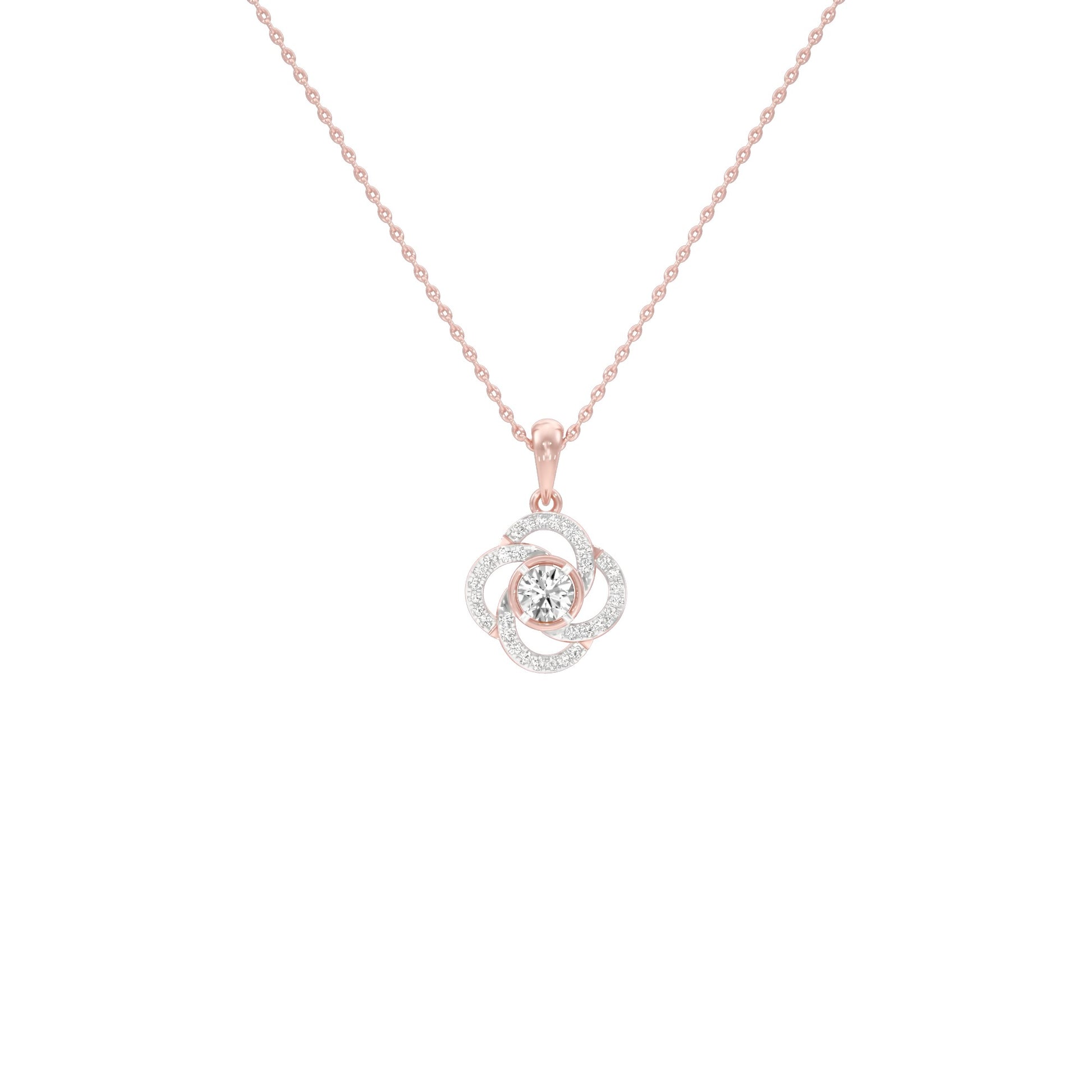 Stellar Diamond Pendant 18 KT / Rose Gold