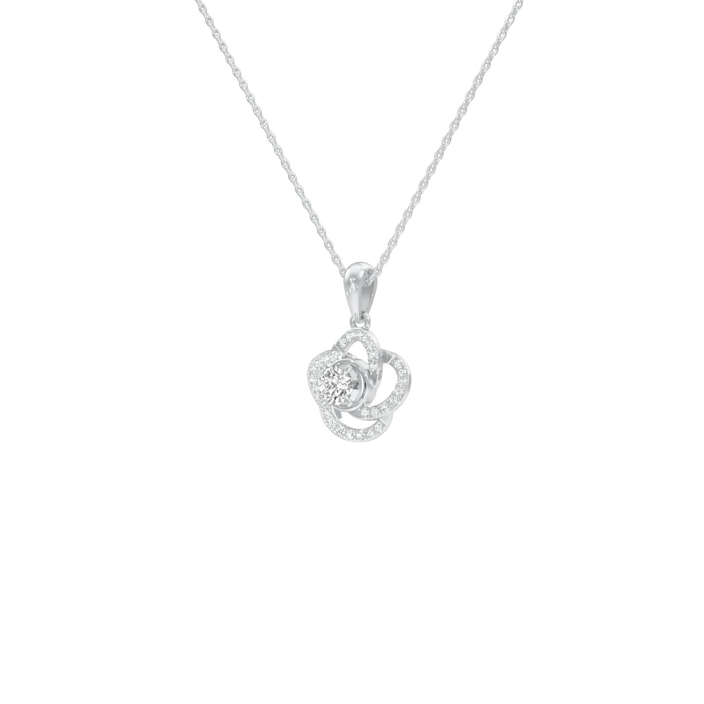 Stellar Diamond Pendant 18 KT / White Gold