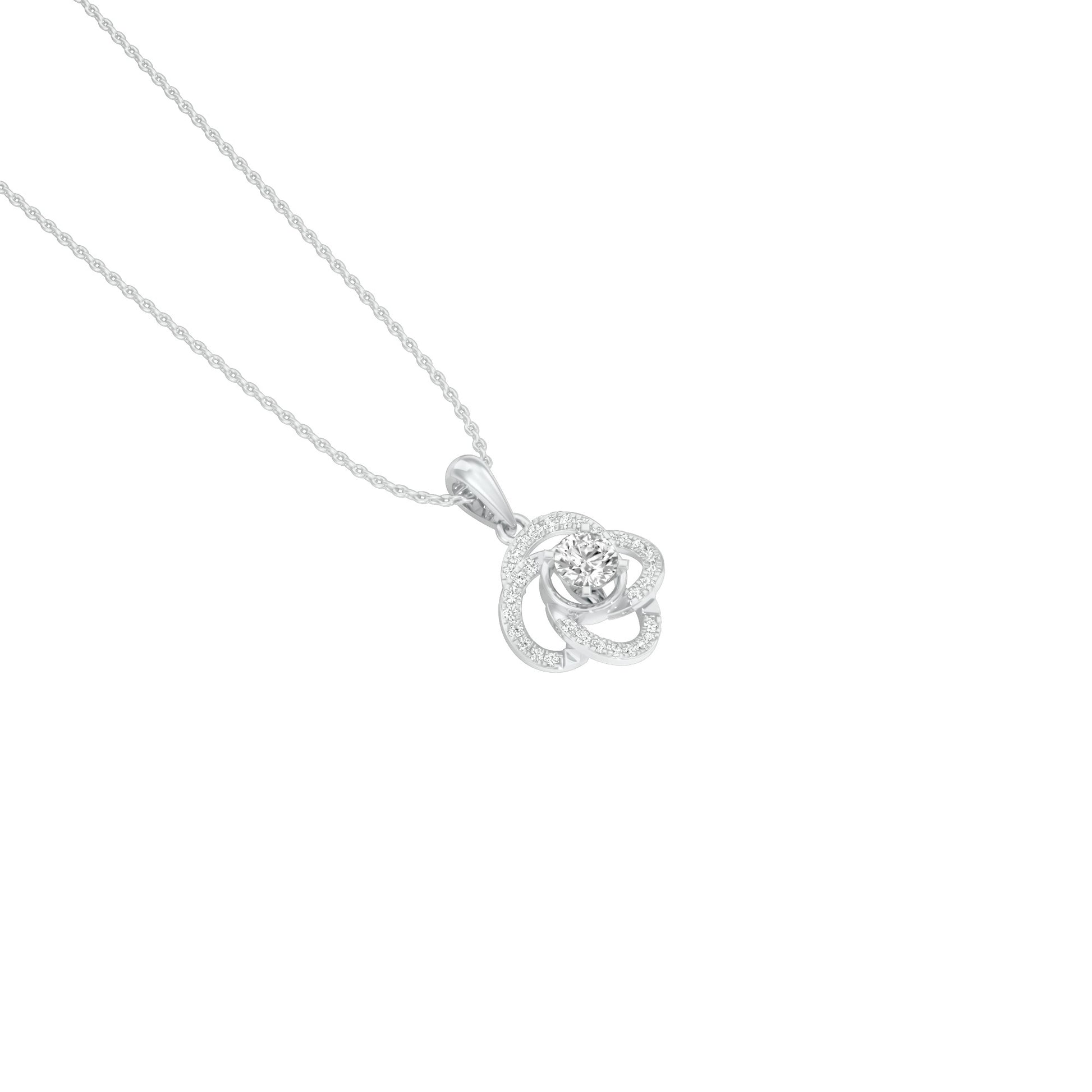 Stellar Diamond Pendant 18 KT / White Gold
