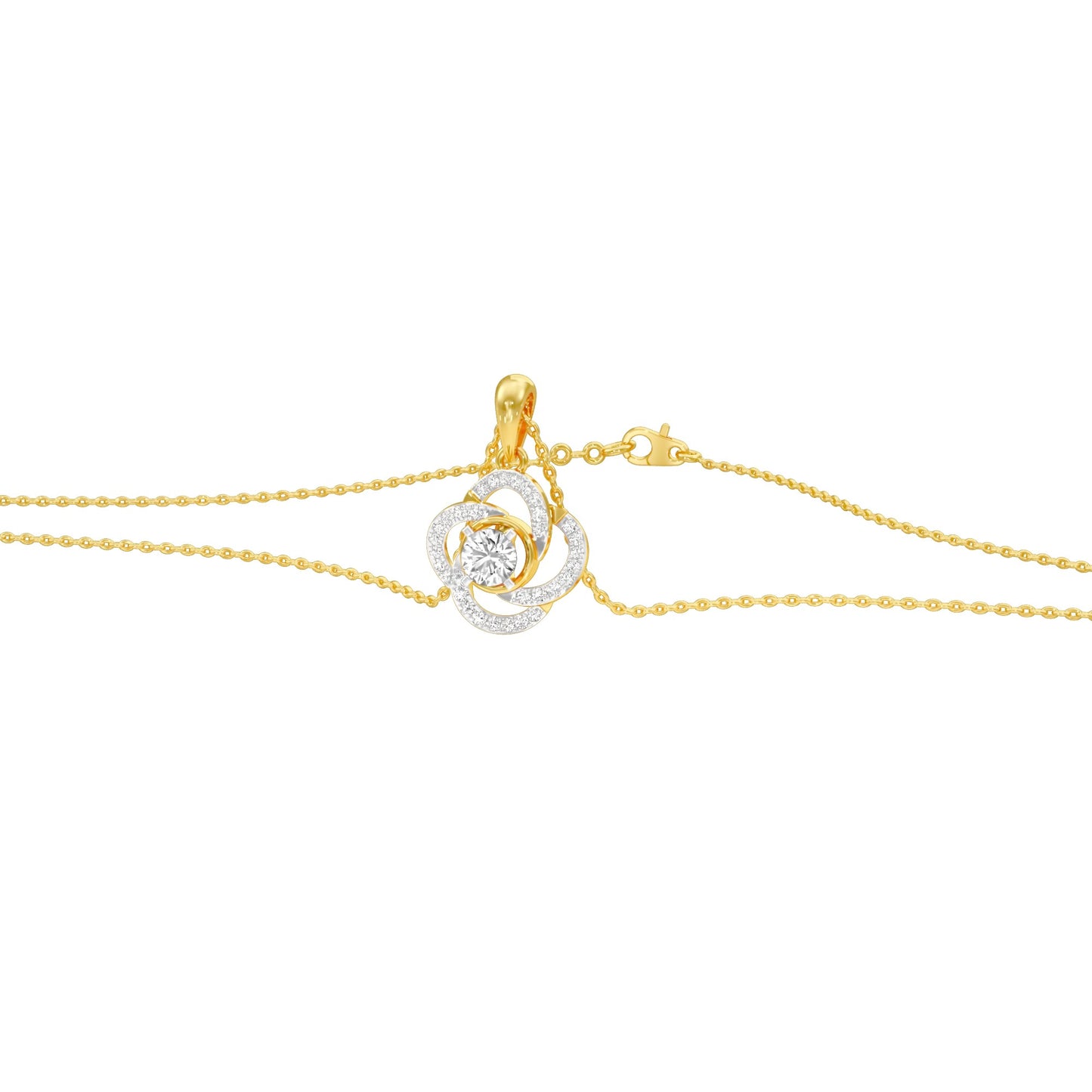 Stellar Diamond Pendant 18 KT / Yellow Gold