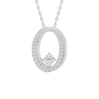 Lustrous Luminary Diamond Pendant