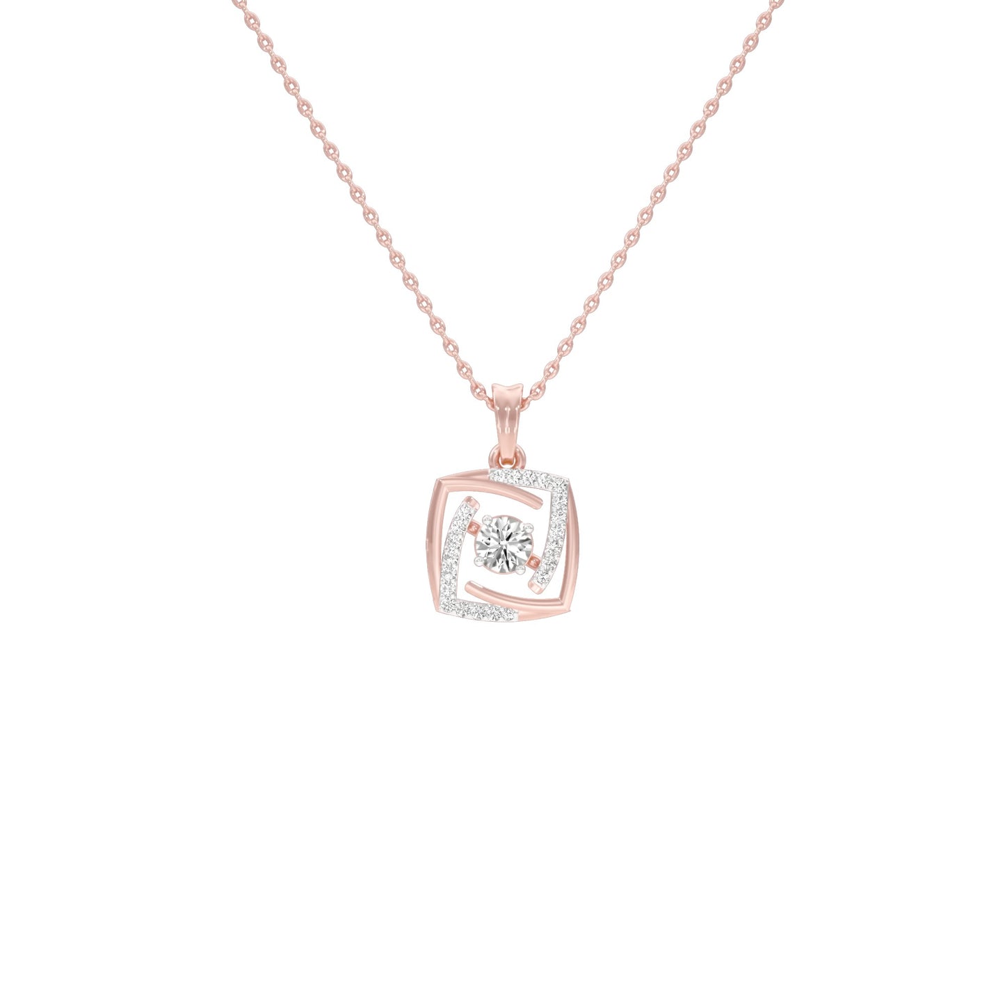 Stardust Sonata Diamond Pendant 18 KT / Rose Gold