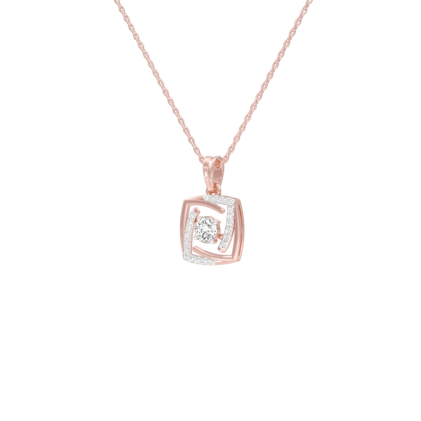 Stardust Sonata Diamond Pendant 18 KT / Rose Gold