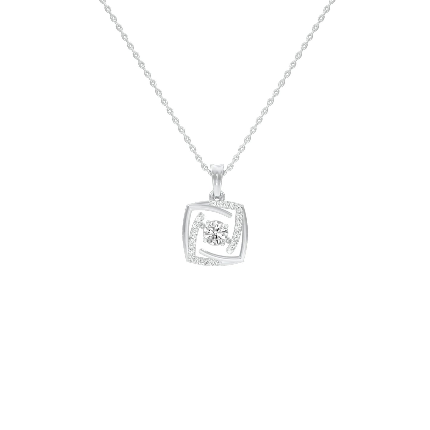 Stardust Sonata Diamond Pendant 18 KT / White Gold