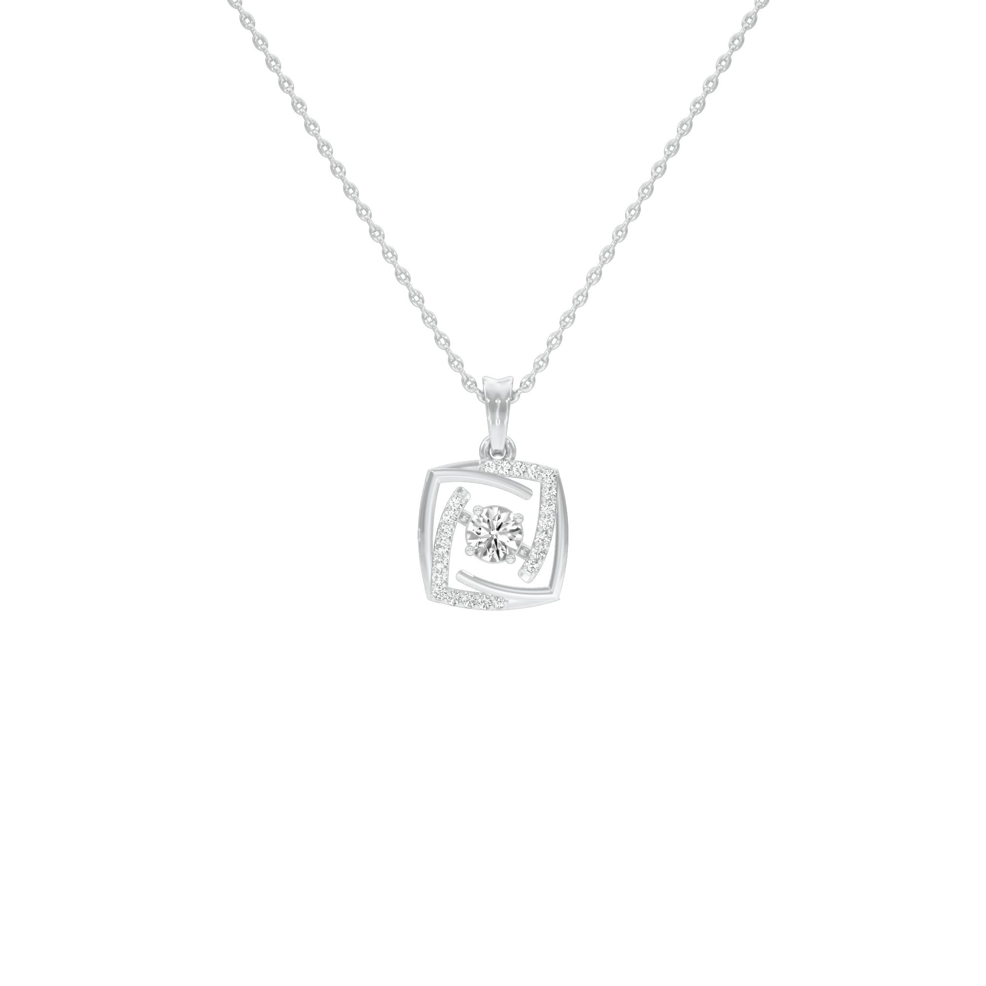 Stardust Sonata Diamond Pendant 18 KT / White Gold