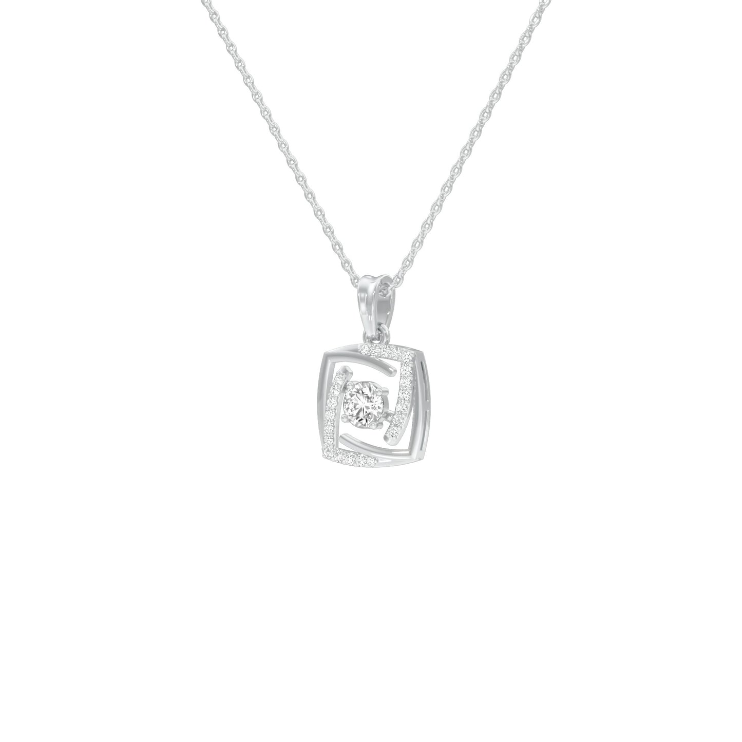 Stardust Sonata Diamond Pendant 18 KT / White Gold
