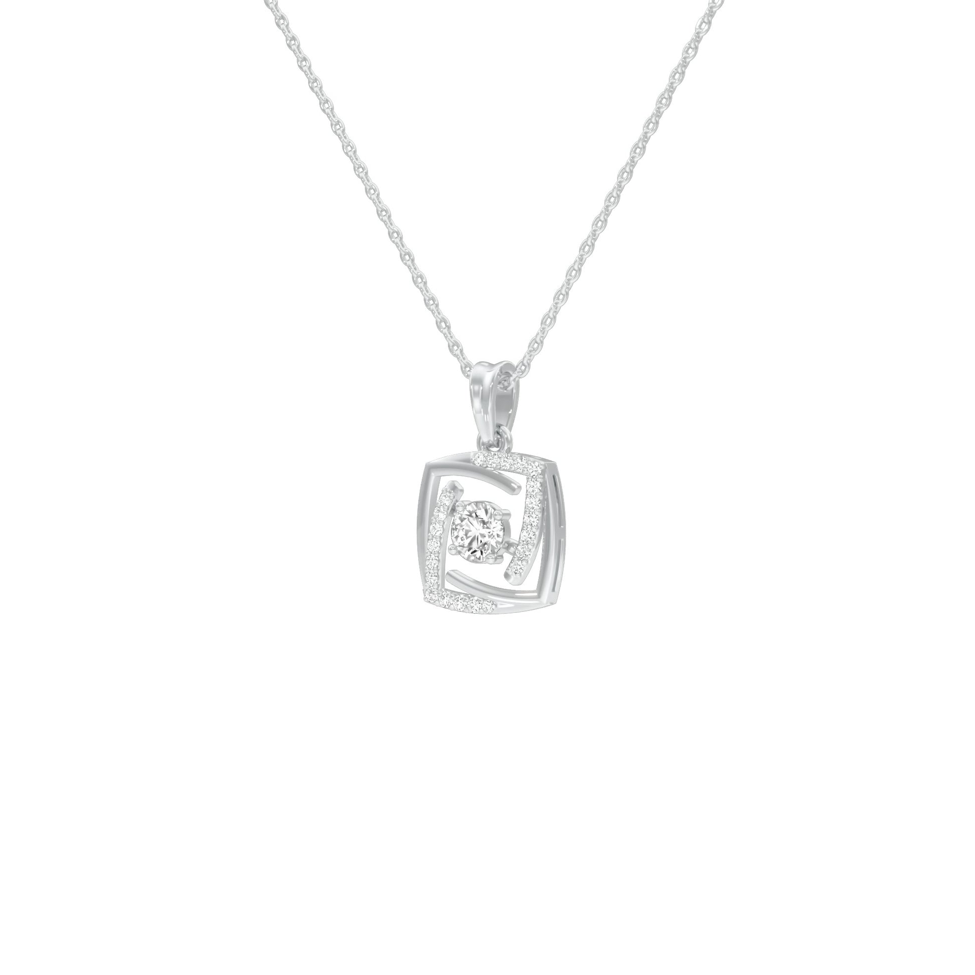 Stardust Sonata Diamond Pendant 18 KT / White Gold