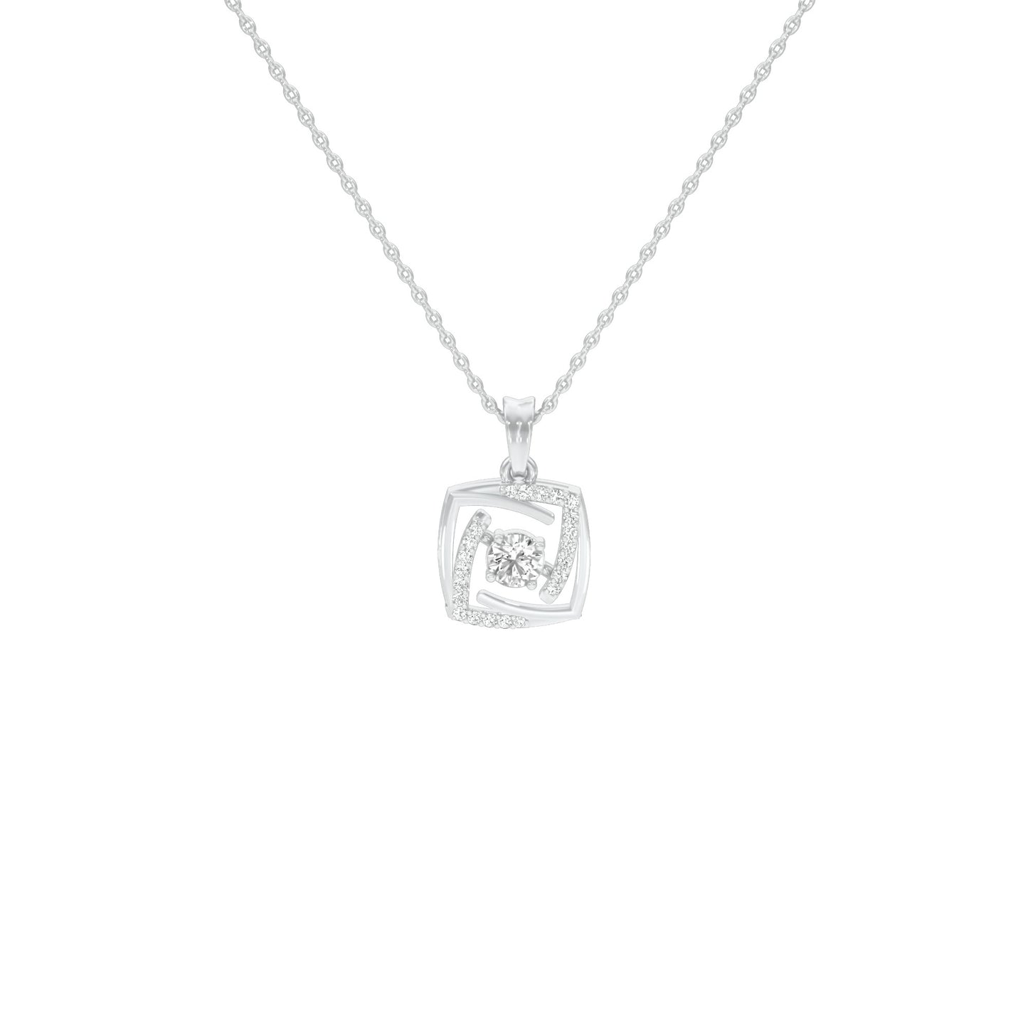Stardust Sonata Diamond Pendant 18 KT / White Gold