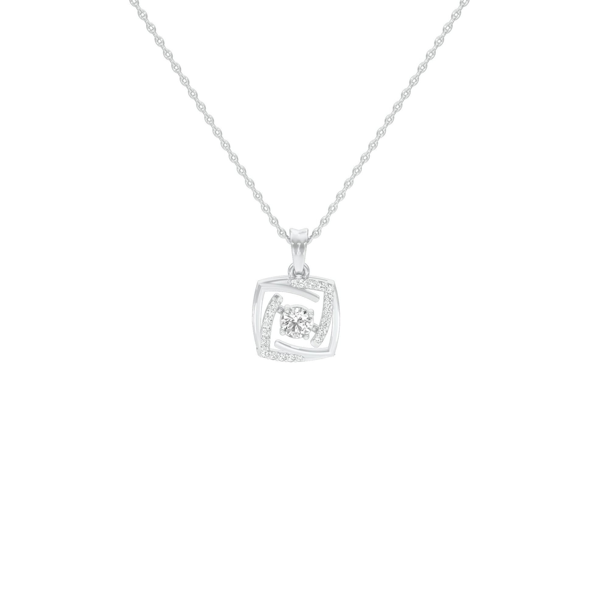 Stardust Sonata Diamond Pendant 18 KT / White Gold
