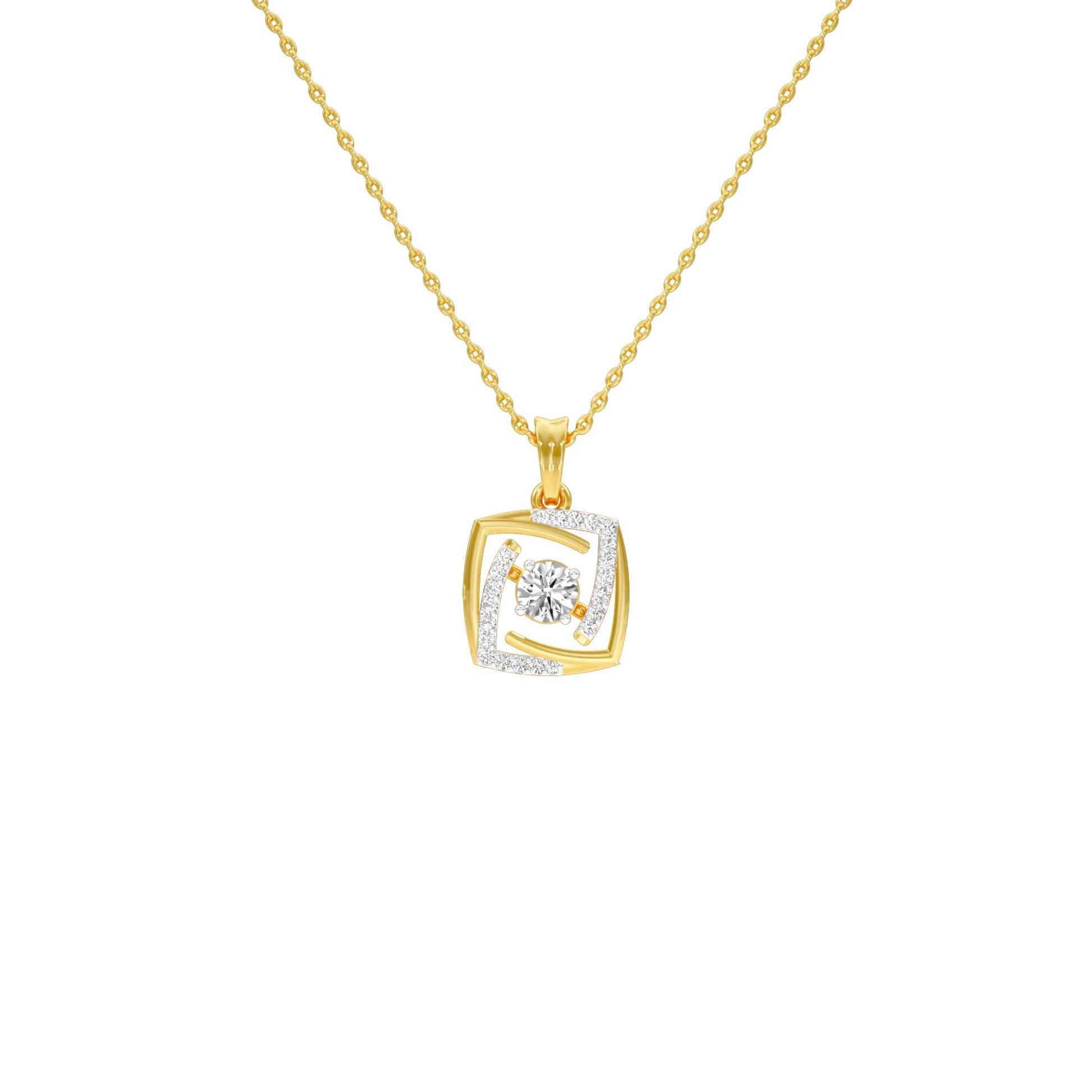 Stardust Sonata Diamond Pendant 18 KT / Yellow Gold