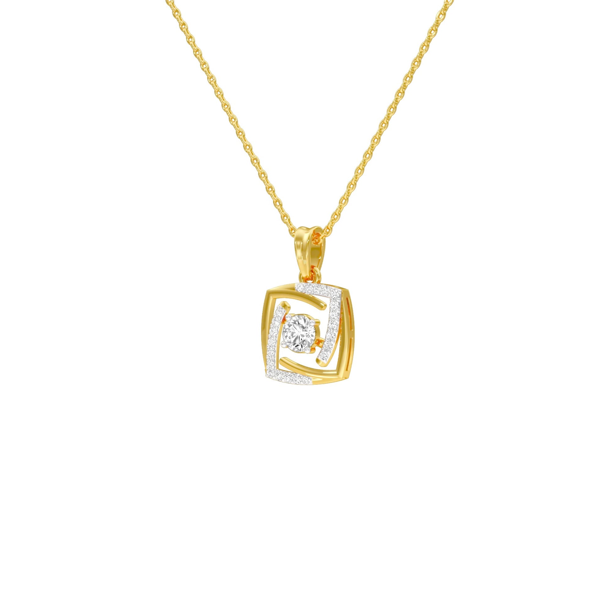 Stardust Sonata Diamond Pendant 18 KT / Yellow Gold