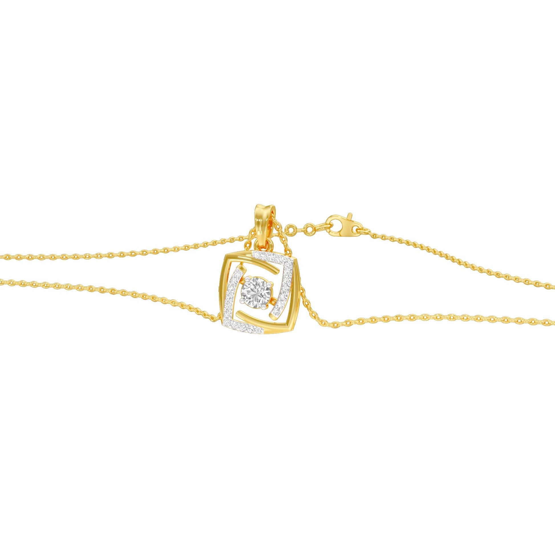 Stardust Sonata Diamond Pendant 18 KT / Yellow Gold