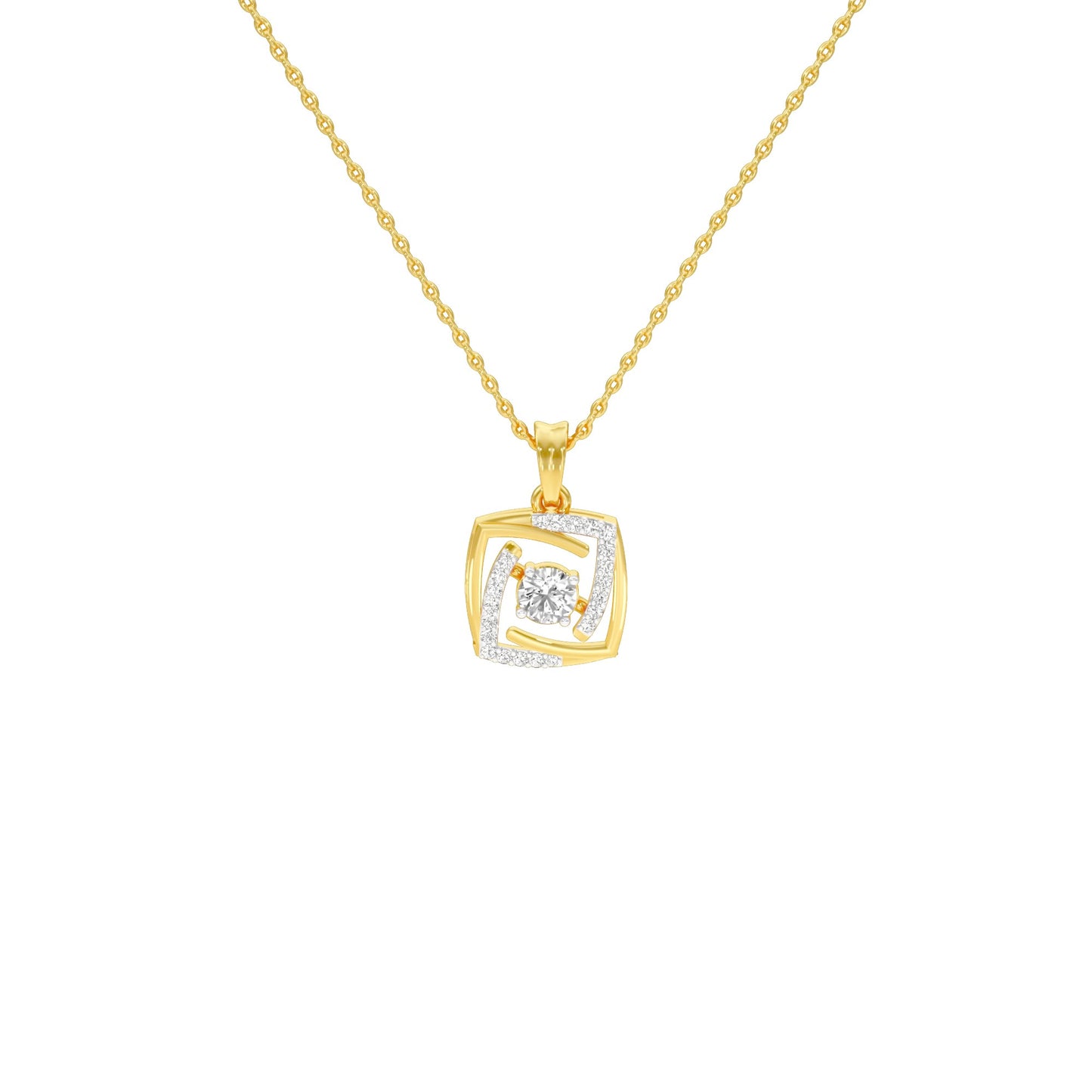 Stardust Sonata Diamond Pendant 18 KT / Yellow Gold