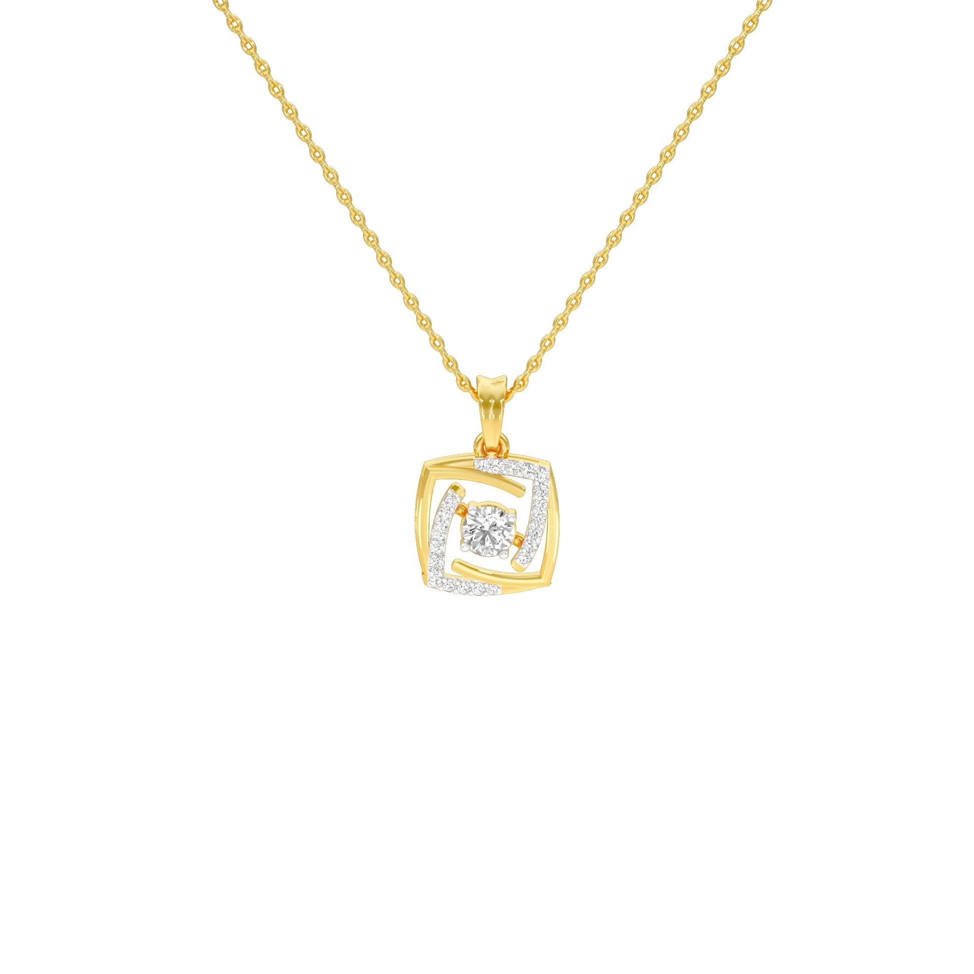 Stardust Sonata Diamond Pendant 18 KT / Yellow Gold