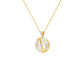 Opulent Opal Diamond Pendant 18 KT / Yellow Gold