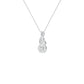 Ethereal Eclipse Diamond Pendant 18 KT / White Gold