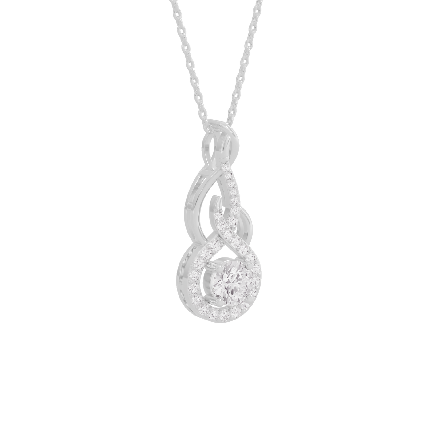 Ethereal Eclipse Diamond Pendant