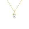Ethereal Eclipse Diamond Pendant 18 KT / Yellow Gold