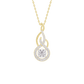 Ethereal Eclipse Diamond Pendant