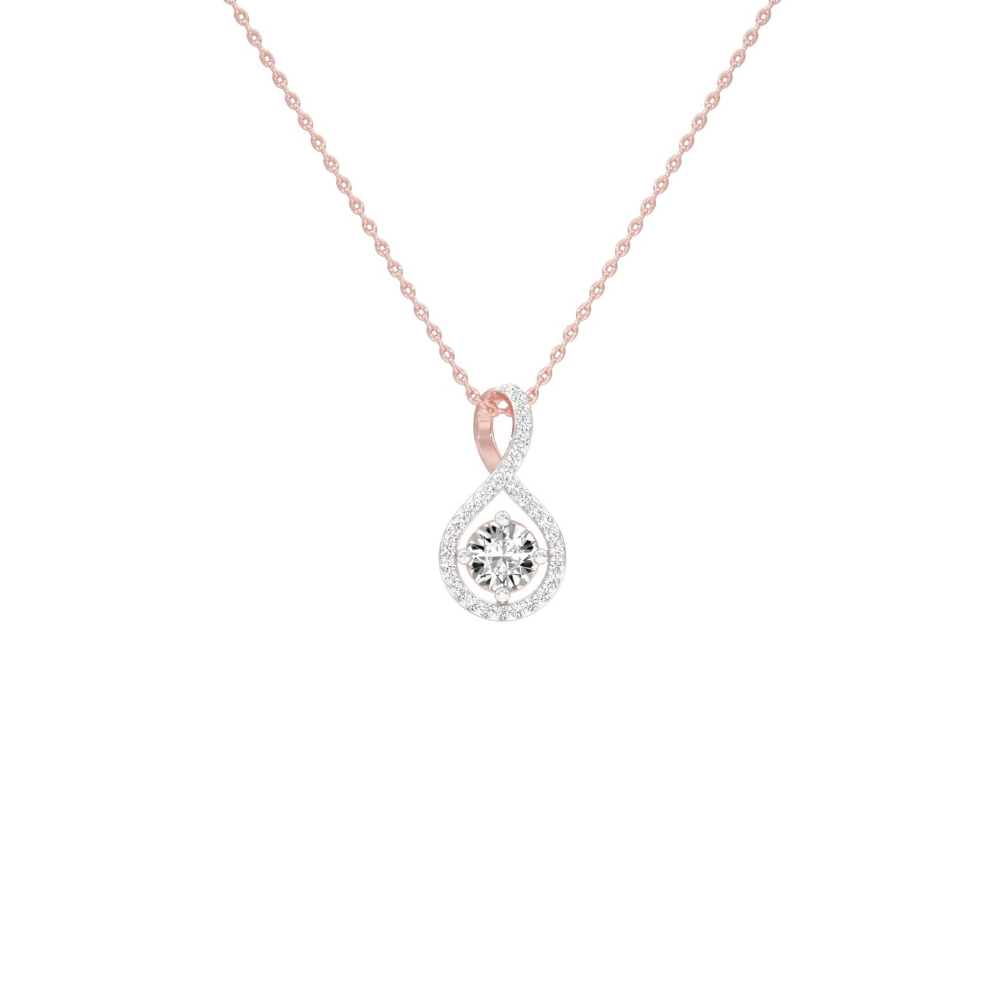 Serene Symphony Diamond Pendant 18 KT / Rose Gold