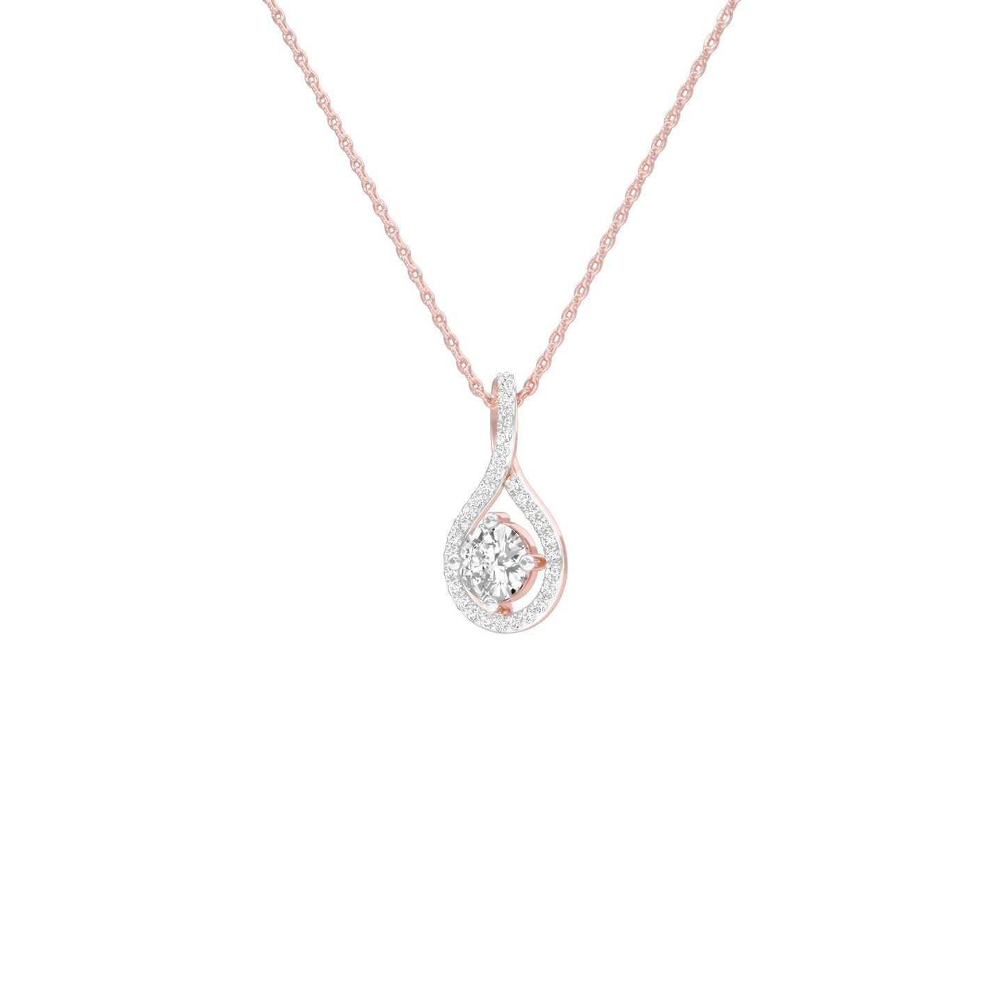 Serene Symphony Diamond Pendant 18 KT / Rose Gold