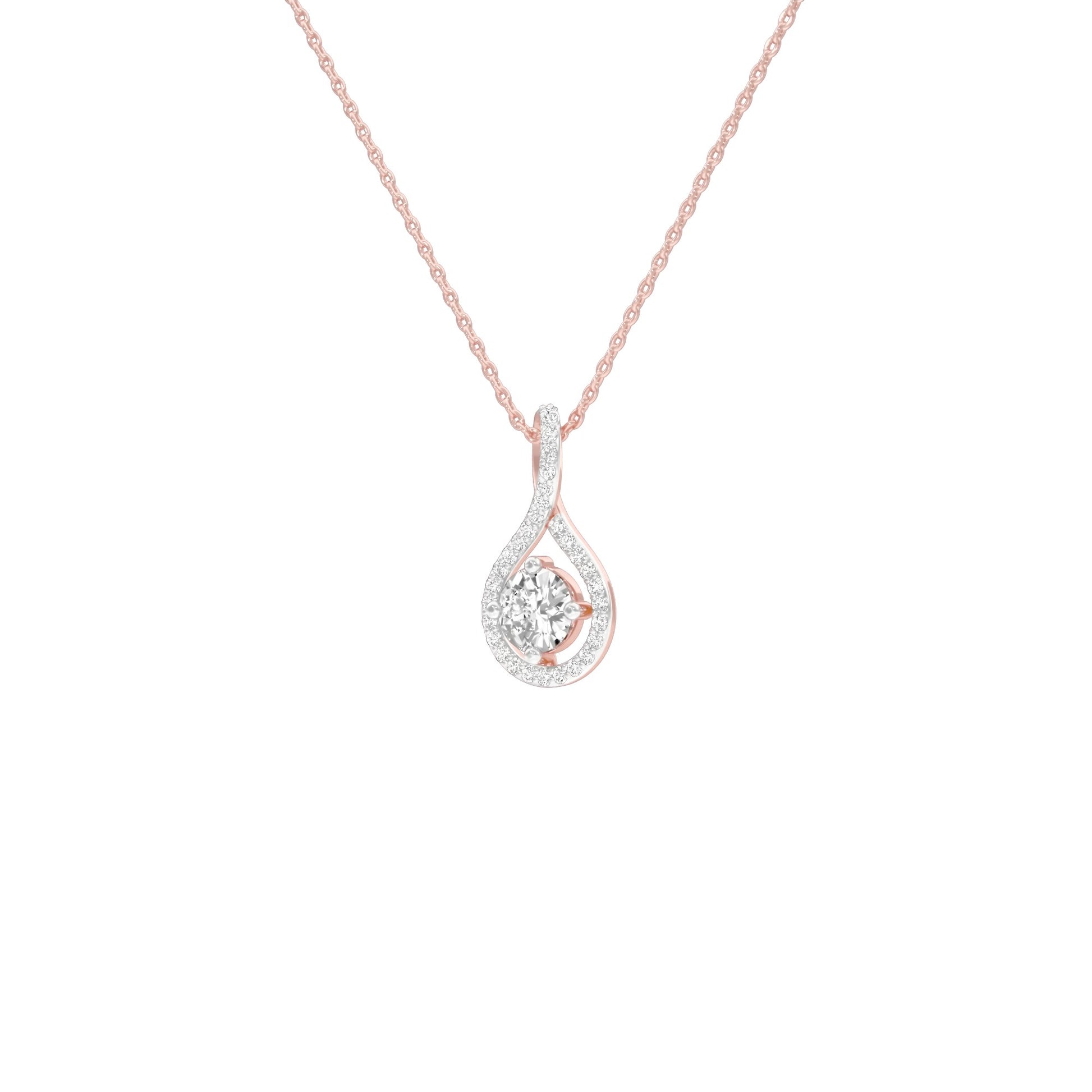 Serene Symphony Diamond Pendant 18 KT / Rose Gold