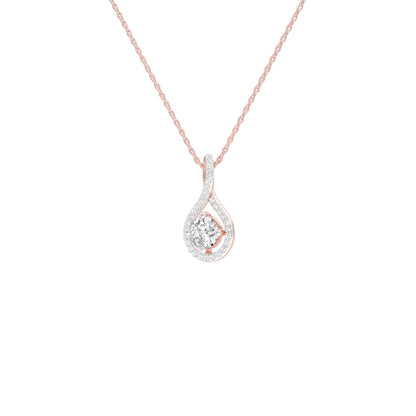 Serene Symphony Diamond Pendant 18 KT / Rose Gold