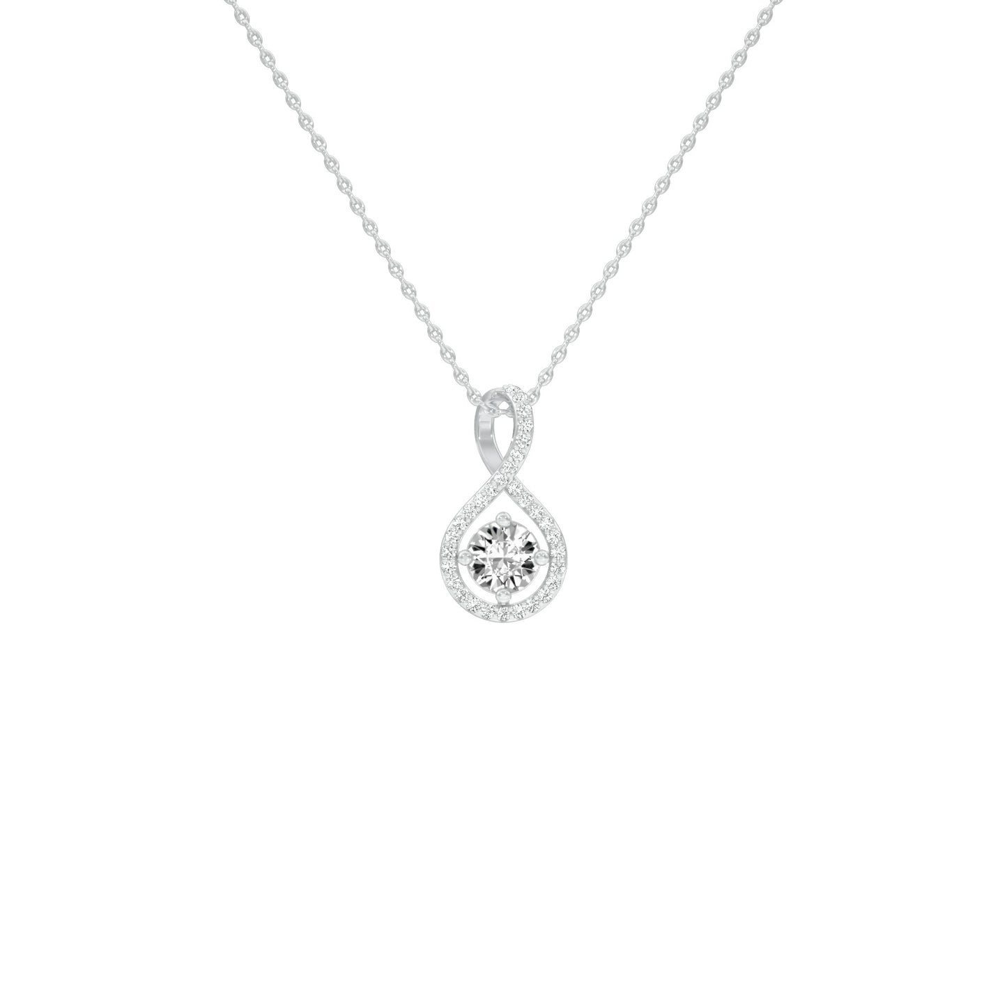 Serene Symphony Diamond Pendant 18 KT / White Gold
