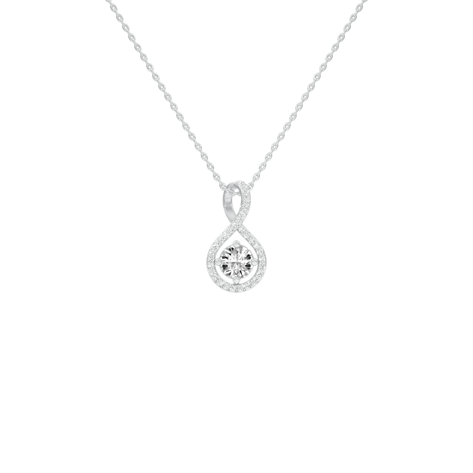 Serene Symphony Diamond Pendant 18 KT / White Gold