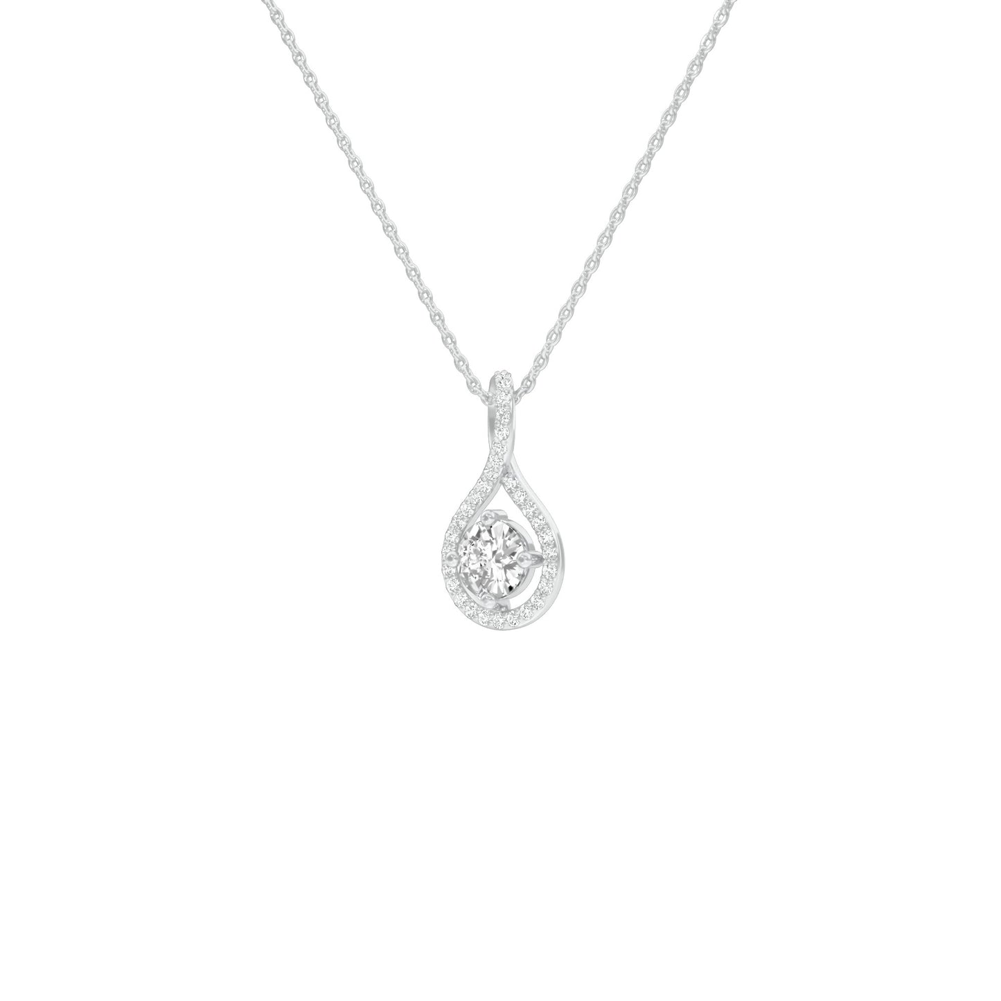 Serene Symphony Diamond Pendant 18 KT / White Gold
