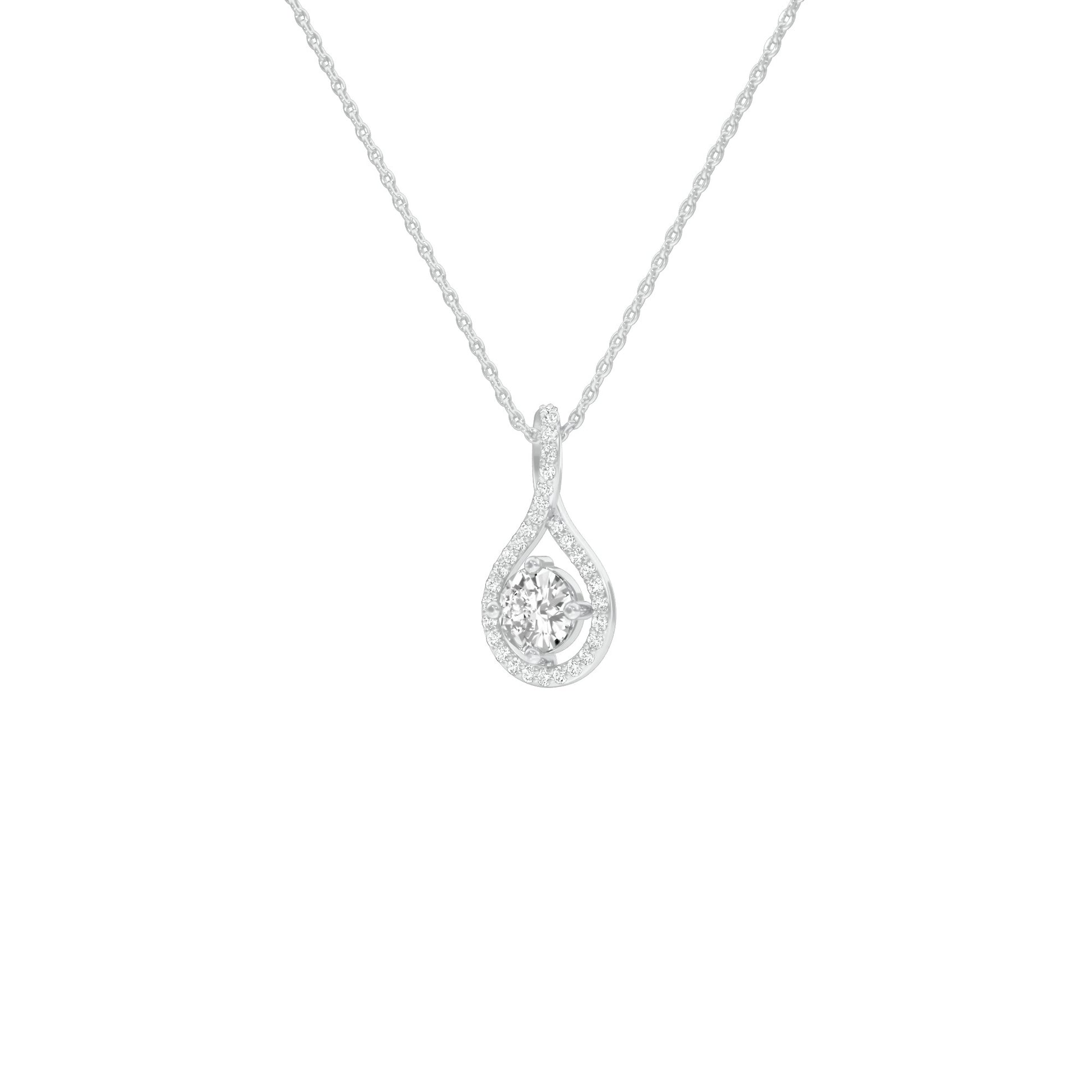 Serene Symphony Diamond Pendant 18 KT / White Gold