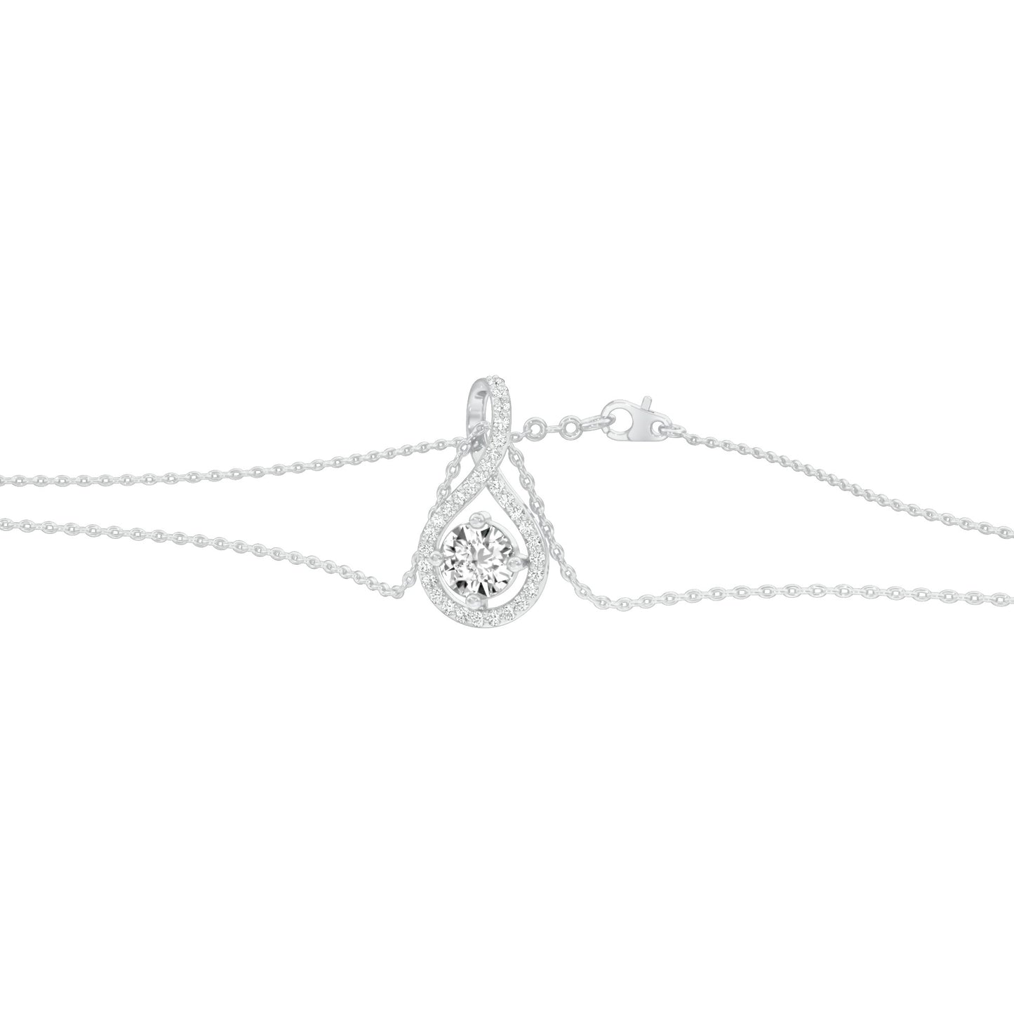 Serene Symphony Diamond Pendant 18 KT / White Gold