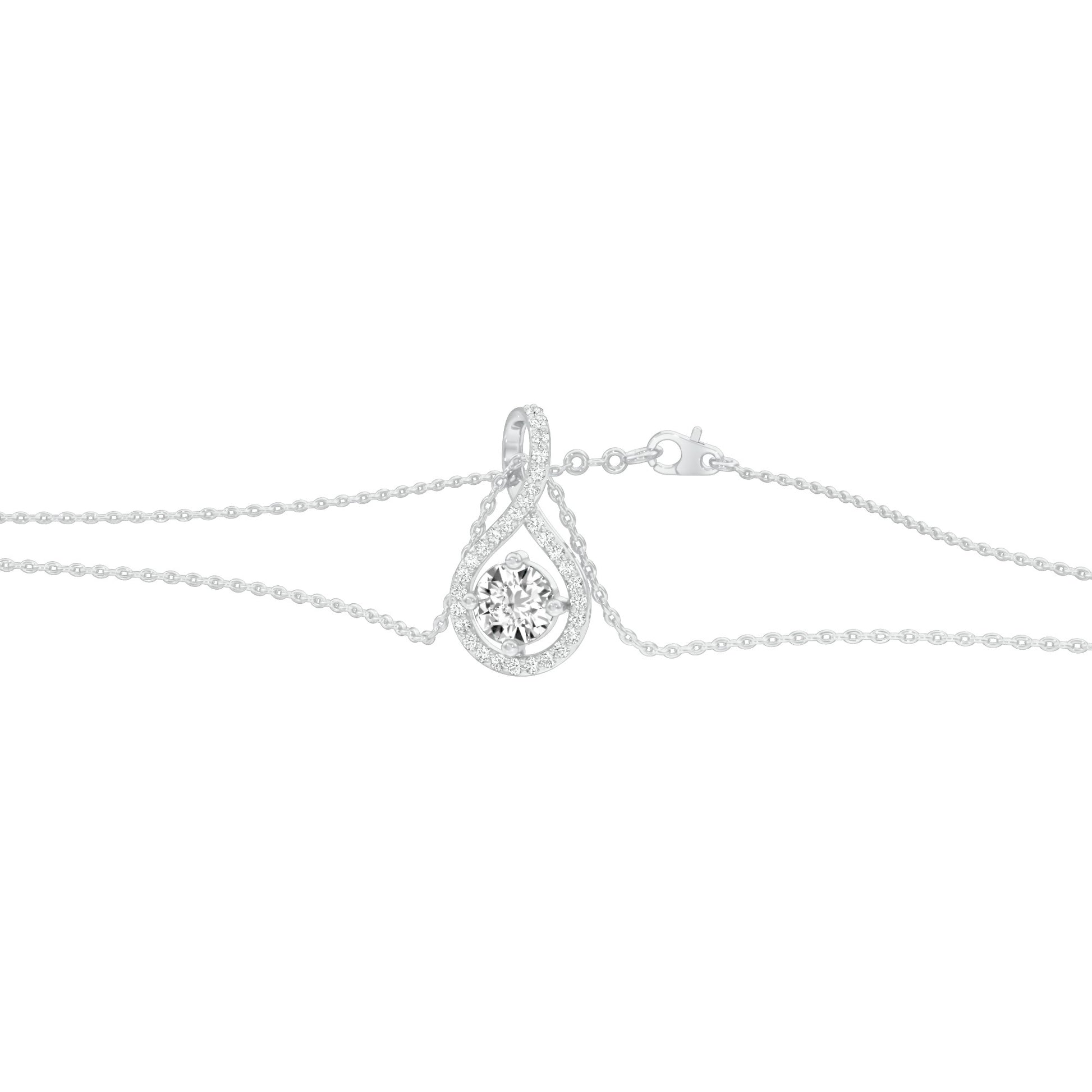 Serene Symphony Diamond Pendant 18 KT / White Gold