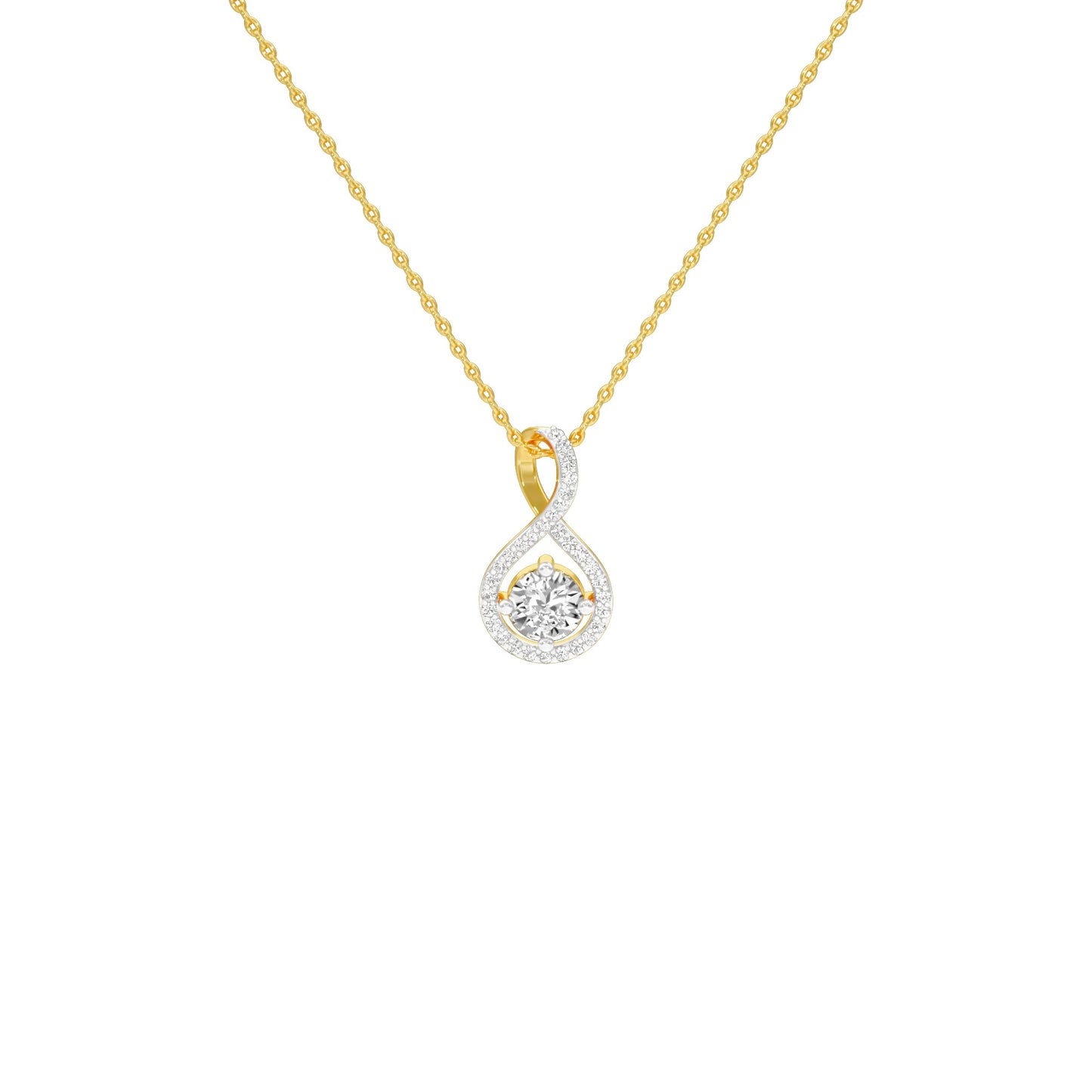 Serene Symphony Diamond Pendant 18 KT / Yellow Gold