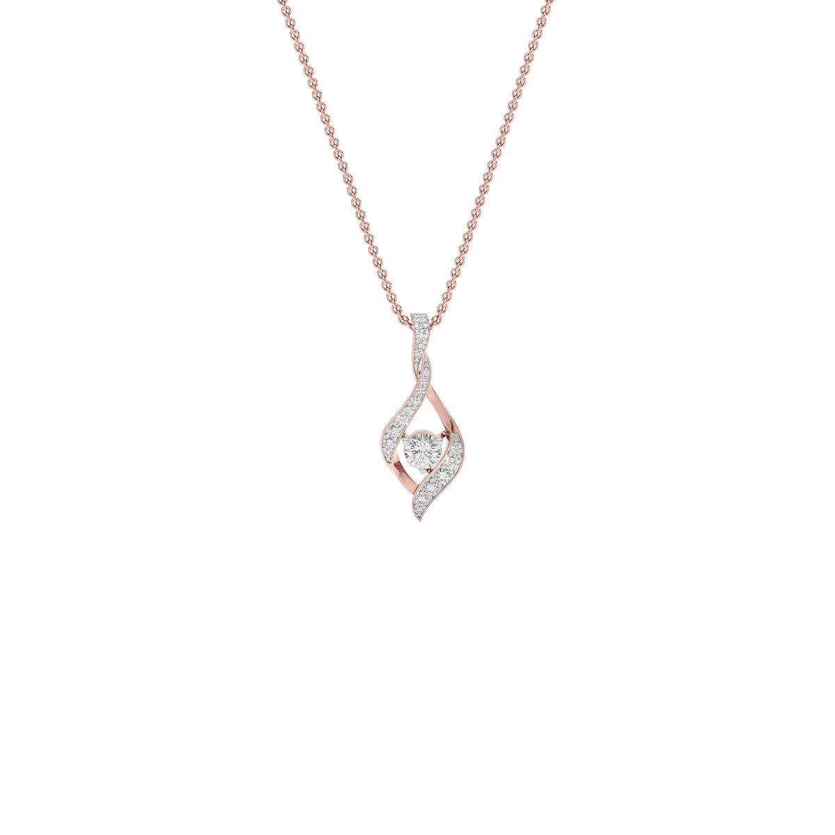 Moonlight Sonata Diamond Pendant 18 KT / Rose Gold