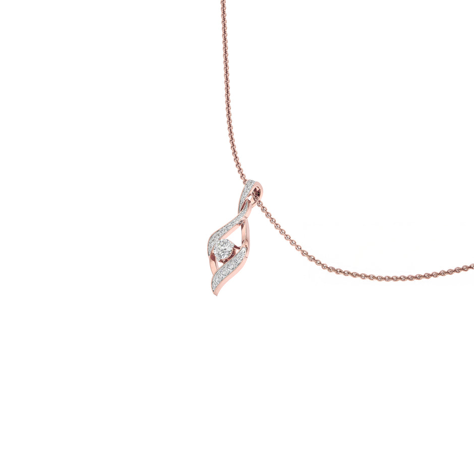 Moonlight Sonata Diamond Pendant 18 KT / Rose Gold