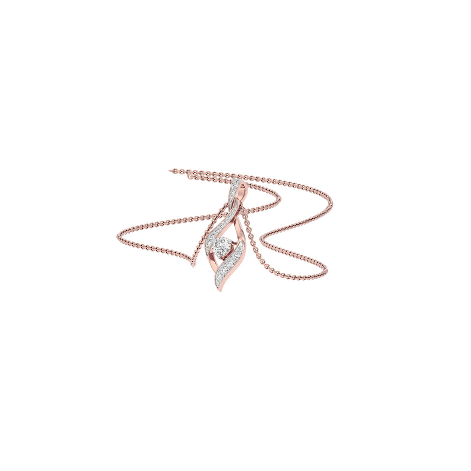 Moonlight Sonata Diamond Pendant 18 KT / Rose Gold