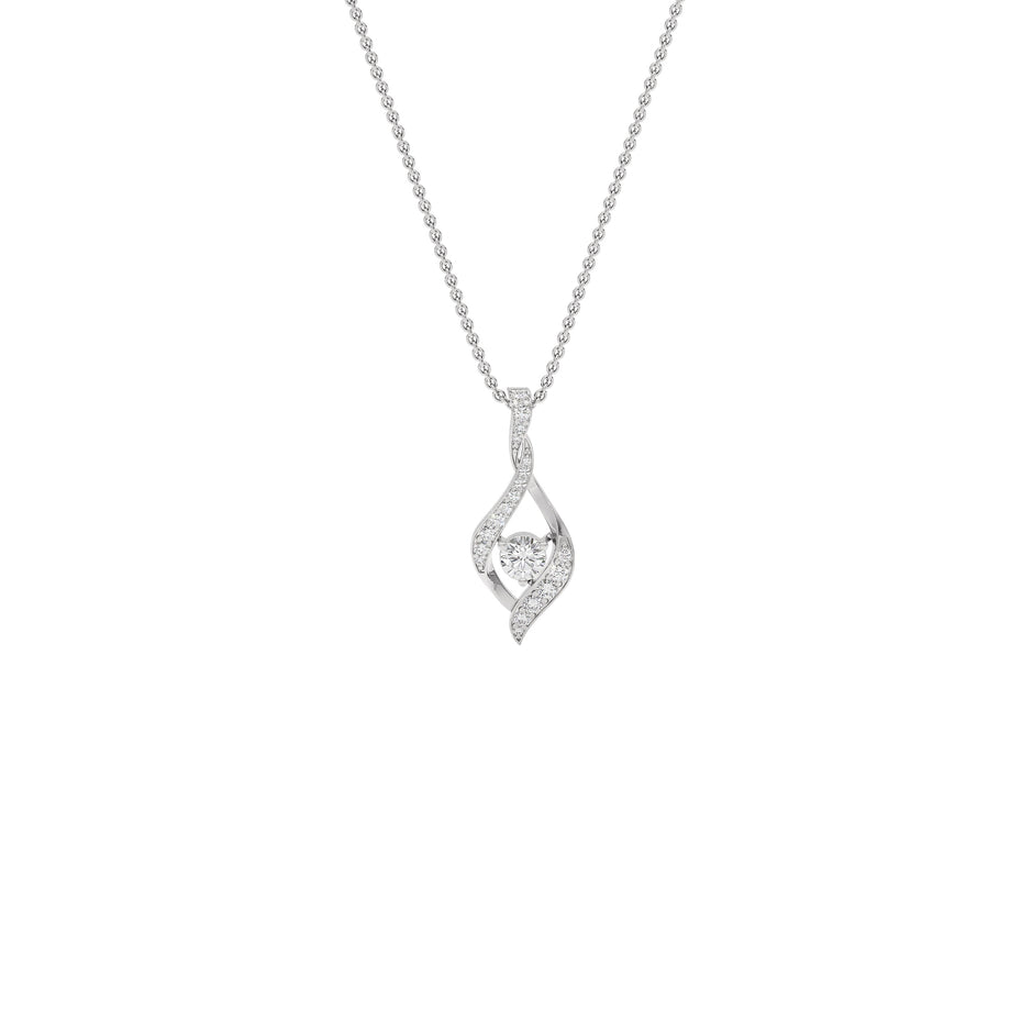 Moonlight Sonata Diamond Pendant 18 KT / White Gold
