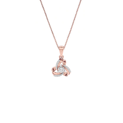 Opal Moon Diamond Pendant 18 KT / Rose Gold