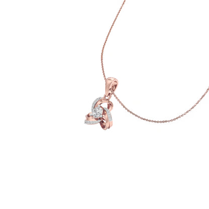 Opal Moon Diamond Pendant 18 KT / Rose Gold