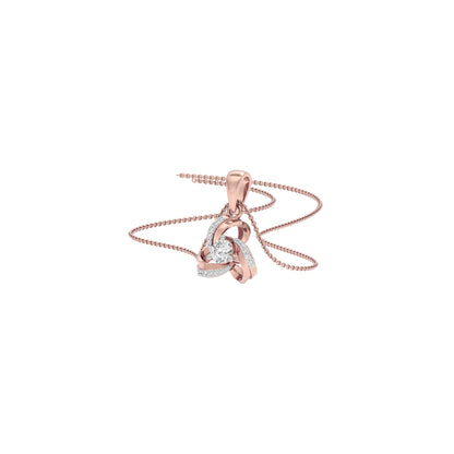 Opal Moon Diamond Pendant 18 KT / Rose Gold