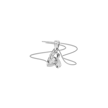 Opal Moon Diamond Pendant 18 KT / White Gold