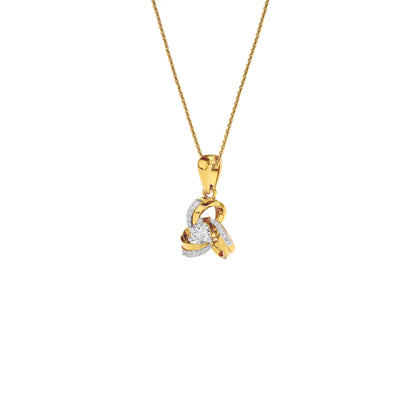 Opal Moon Diamond Pendant 18 KT / Yellow Gold