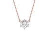 Crystal Classic Round Diamond Pendant 18 KT / Rose Gold