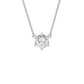 Crystal Classic Round Diamond Pendant 18 KT / White Gold