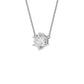 Crystal Classic Round Diamond Pendant 18 KT / White Gold