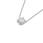 Crystal Classic Round Diamond Pendant 18 KT / White Gold