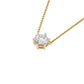 Crystal Classic Round Diamond Pendant 18 KT / Yellow Gold