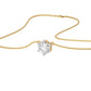 Crystal Classic Round Diamond Pendant 18 KT / Yellow Gold